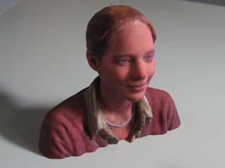 人物像のフルカラー３Dプリンター製作事例写真