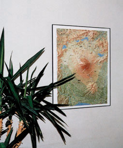 富士山レリーフマップ展示例写真