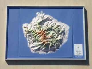 屋久島立体地図・レリーフマップ写真